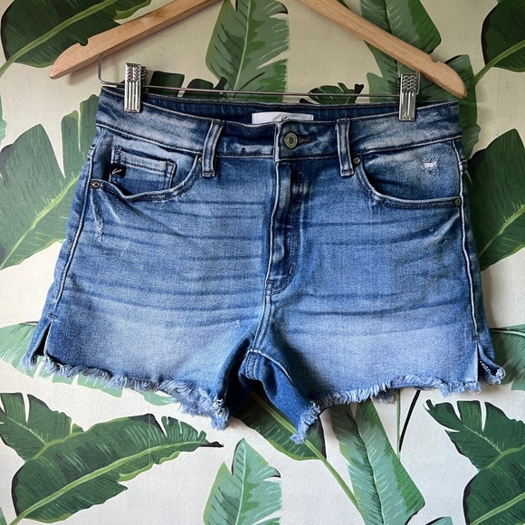 Kancan Estilo Denim Cut Off Jean shorts Size L - Picture 1 of 7